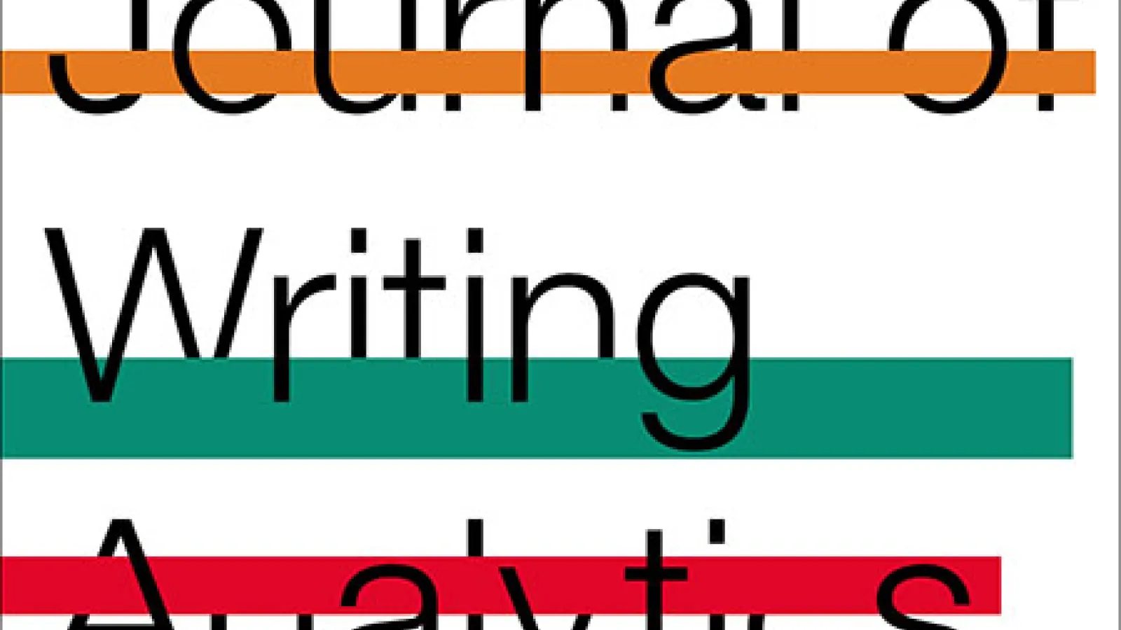 Cover Image of Journal of Writing Analytics, Vol. 4